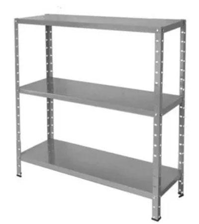 Estante de Aço padrão cinza 3 bandejas